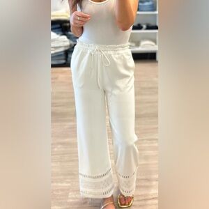 Generation Love Rosa Lace Trimmed Straight Leg Pants Size XXL $295